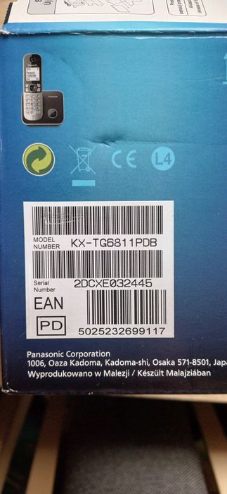 Telefon bezprzewodowy Panasonic KX-TG6811PDB – używany, sprawny