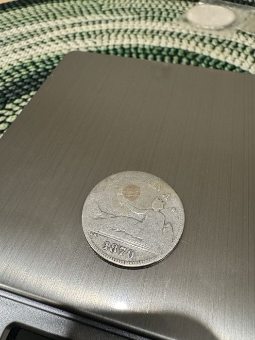 Монети 2 песети  1869 - 1870