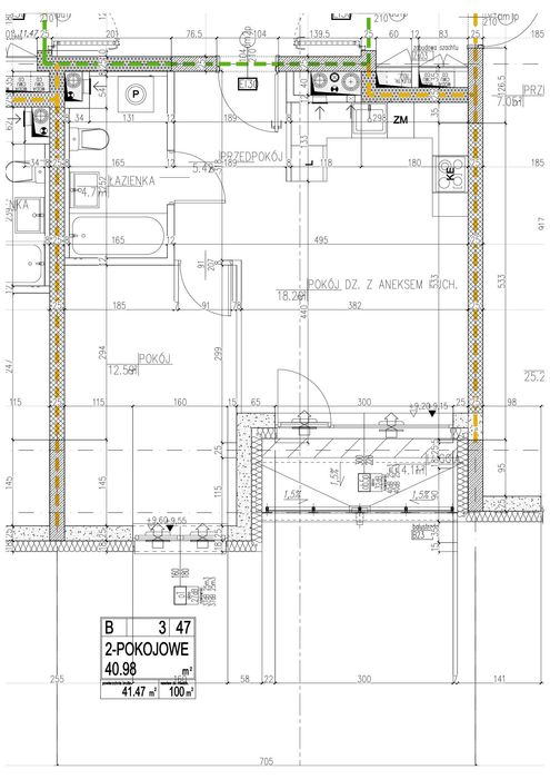 Umeblowane i wyposażone 42,39m2 + miejsce postojowe + komórka
