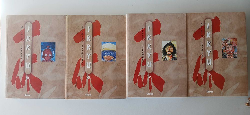 Mangá Ikkyu, Hisashi & Sakaguchi, Lote de Início da coleção do 1 ao 4