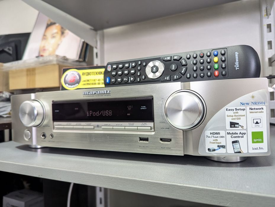 7.1 AV-ресивер Marantz NR-1604. HDMI/ARC/3D/4K/Airplay