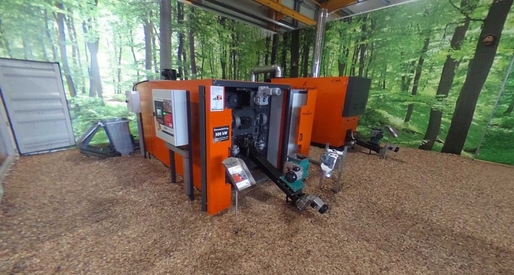 HEIZOMAT Piec na Trociny Zrębki Owies Pestka Wióra inne Biomasy 60 kw