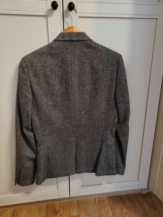 Marynarka tweedowa melanż wełna HM H&M rozmiar 46 S