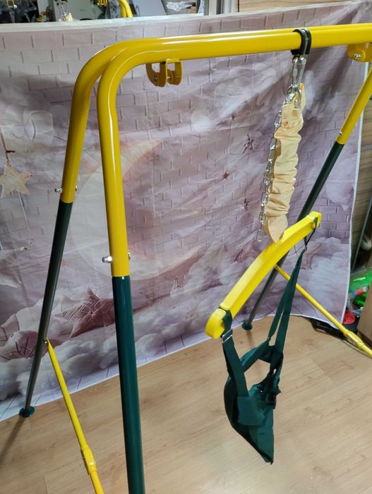 Funlio huśtawka niemowlęca ze stojakiem regulowana, składana skoczek