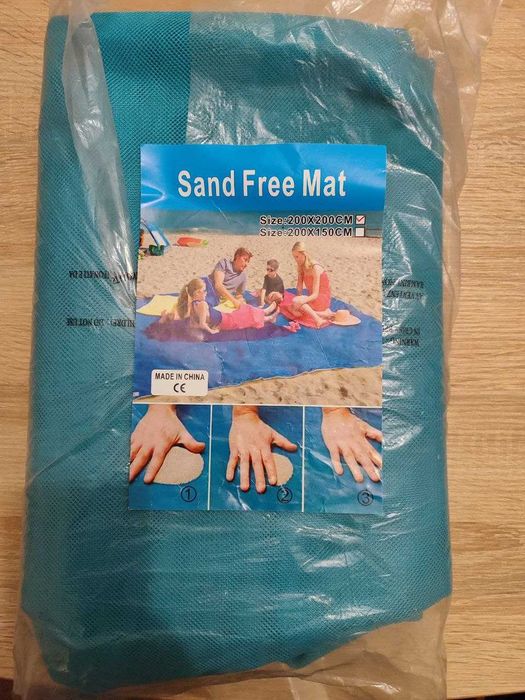 Подстилка пляжная анти песок туристический коврик 200*200 см