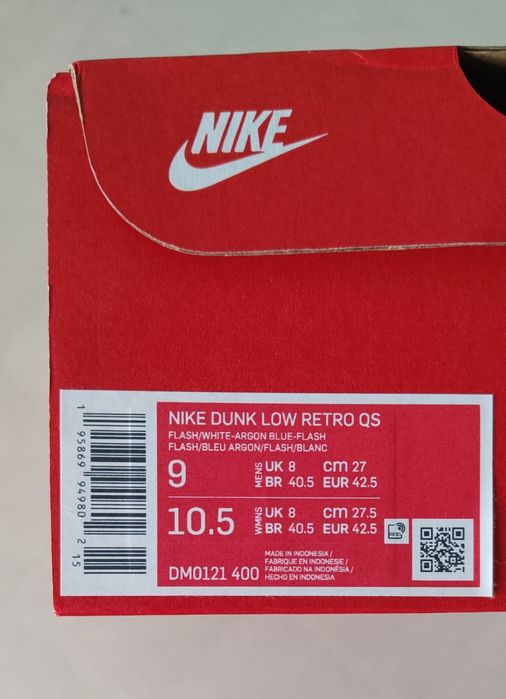 Nowe buty Nike dunk Low retro QS rozm 42.5cm