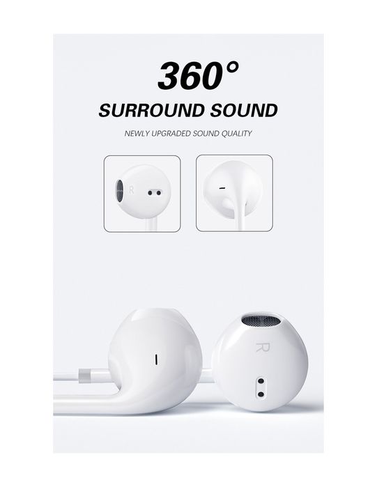 Auriculares Estéreo QA-C51 com Conexão Type-C