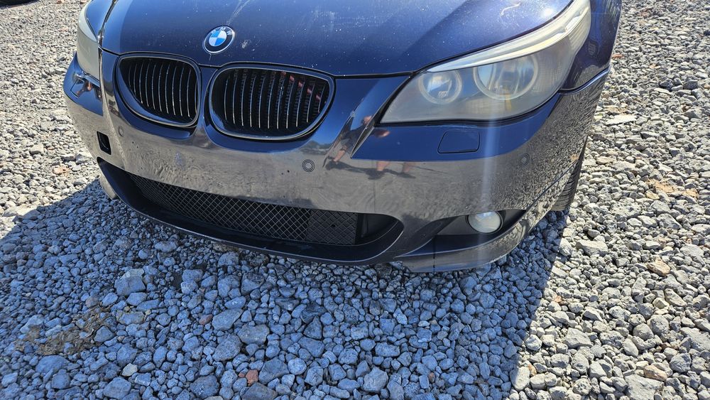 Bmw e60  M Pakiet Kompletne Komplet Zderzak Zderzaki Przód Tył Listwy Carbonschwarz Metallic 416/9 Orginalne