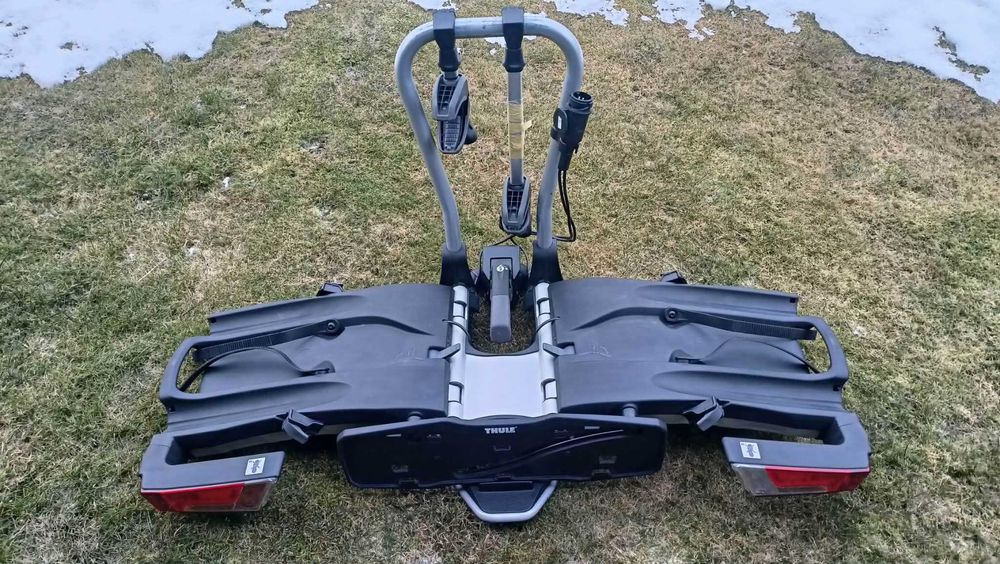 Bagaznik hak Thule składany EF 931 2 rowery 13pin st.bdb
