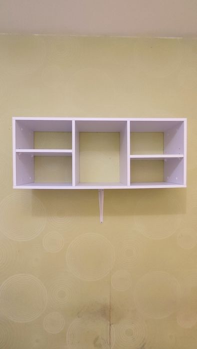 Półka wisząca biała cube kwadratowa