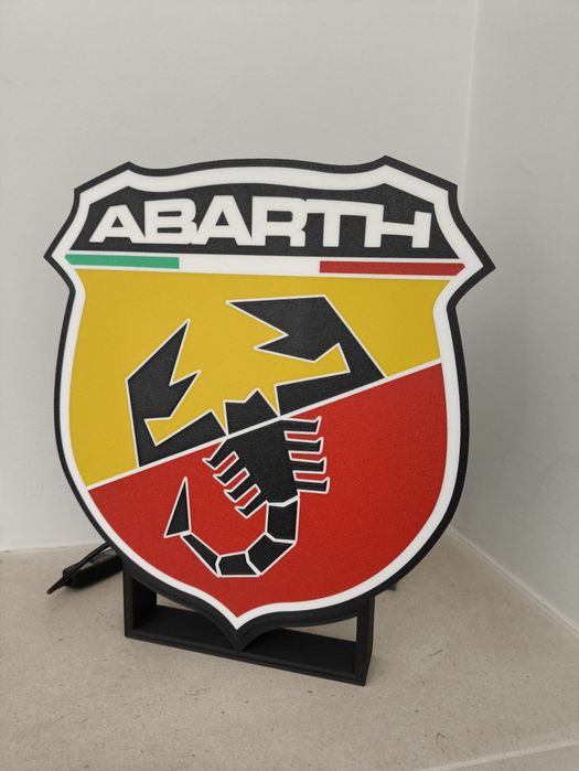 Logo Fiat Abarth led rgb