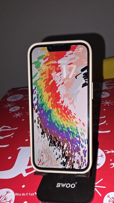iPhone 13 azul meia noite 256gb com capas