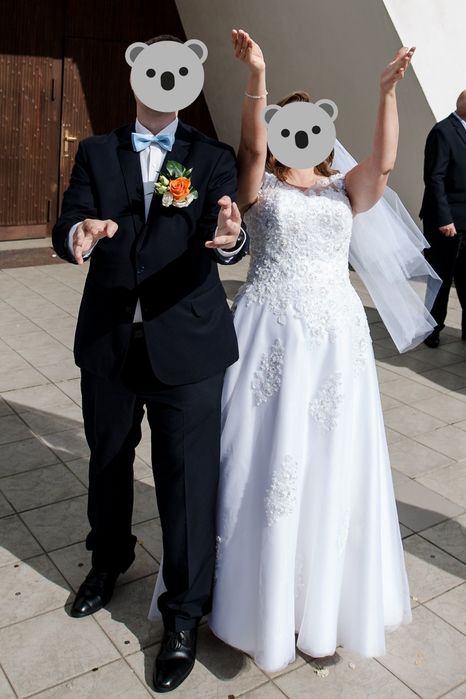 Suknia ślubna r. 50