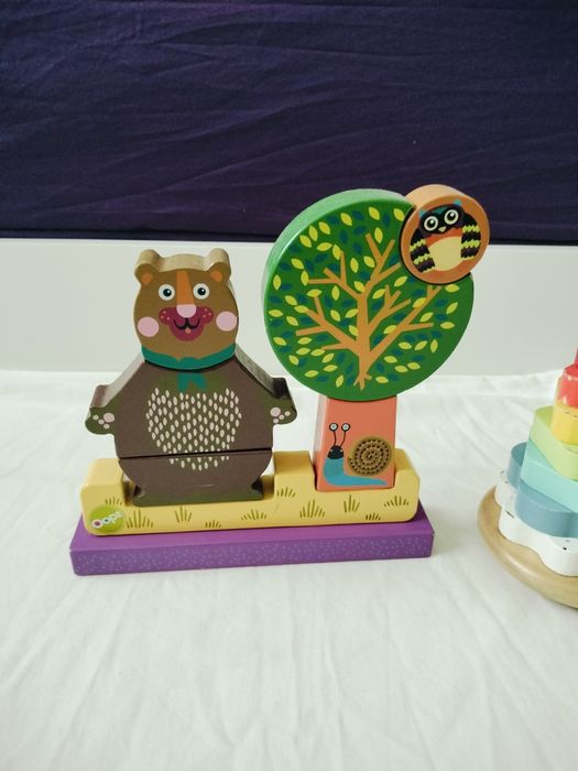 Lote brinquedos Montessori em madeira +12M