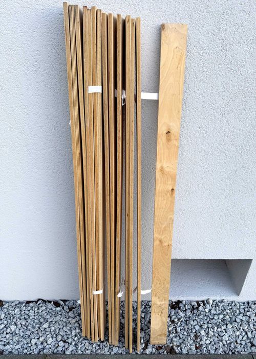 Sklejka 12 mm deski meble łóżko piwnica 140 cm x 8 cm - 14 sztuk