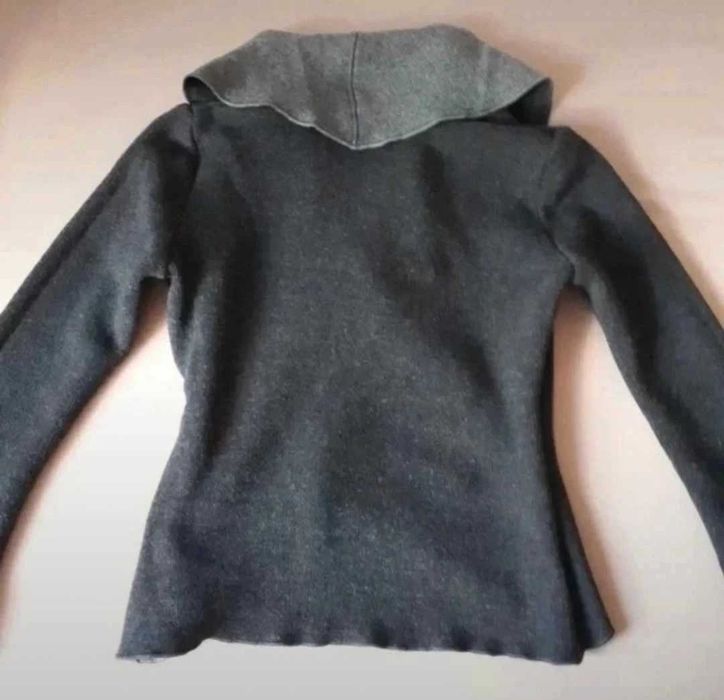 Wełniany Komplet Garsonka Aldona Sweter ze Spódnicą #wool, r.38/40