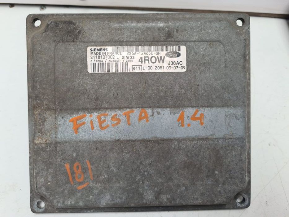 CENTRALINA SIEMENS ORIGINAL S118107002L 2S6A12A650SH 4ROW FORD FIESTA
