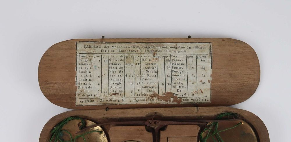 Balança pesar moedas ouro Séc. XIX (ref. 1)