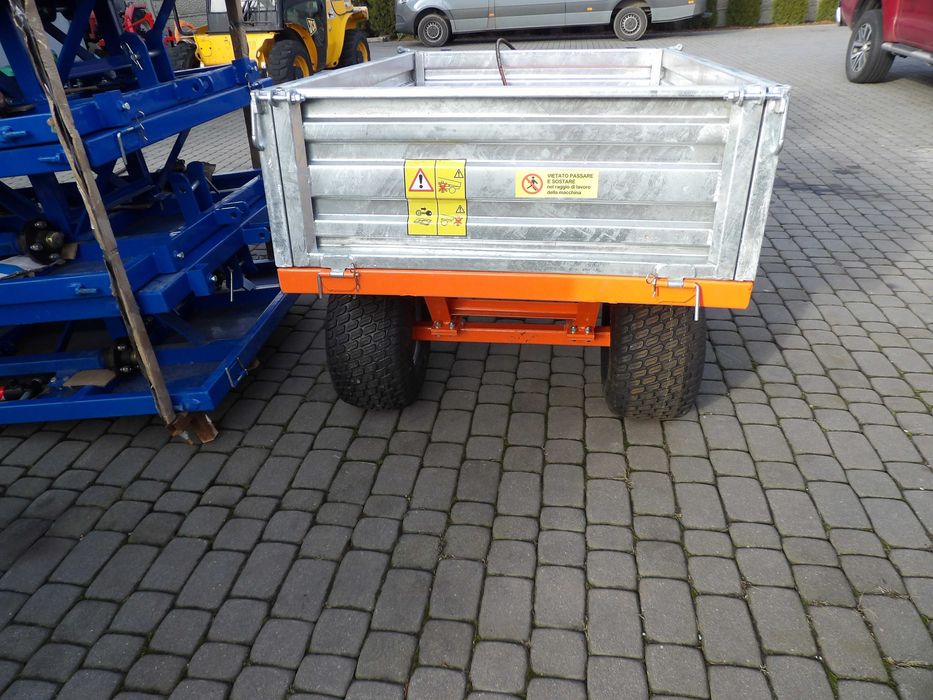 Przyczepa wywrotka mini traktor traktorka Kubota Yanmar Iseki