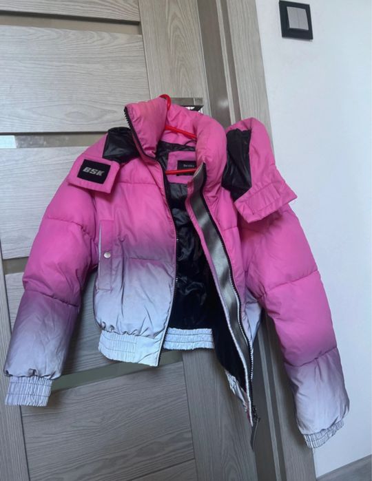 kurtka puchowa odblaskowa