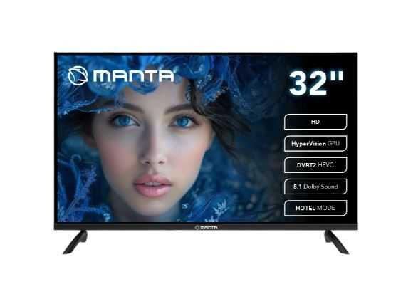 Telewizor LED Manta 32 cale MATV001LHN32, HD, tuner DVB-T2