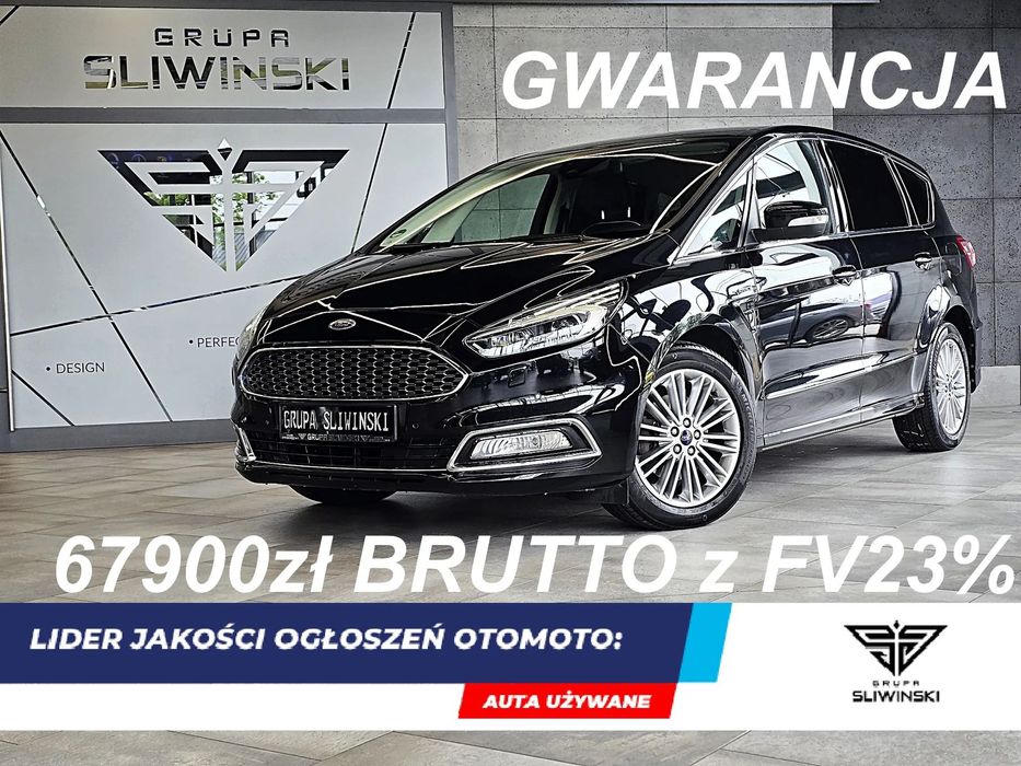 Ford S-Max 2,0 Eco Blue Vignale Ambiente Kamera Pamięć F1 Virtual LED Rolety FV23
