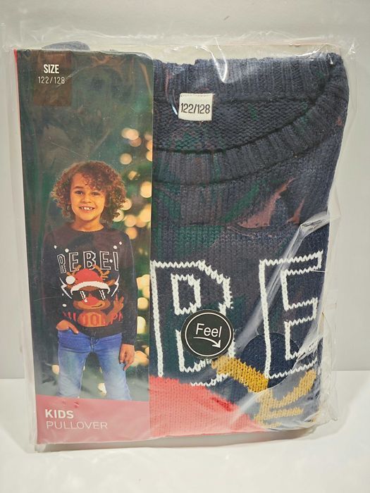 Świąteczny Sweter Dziecięcy Rebel Rudolf 122/128
