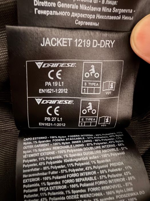 DAINESE AVRO D2 TEX + protecao costas level 2
