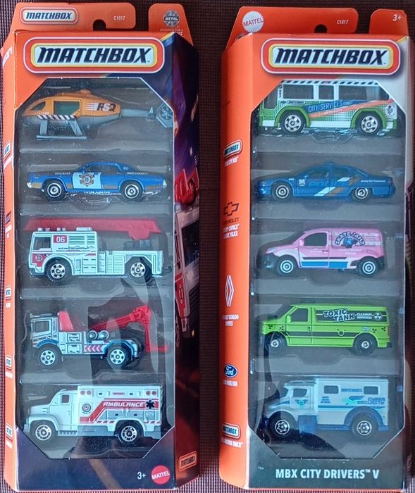 Matchbox pack 5 Rescue | City Drivers