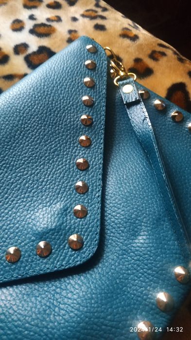 Сумка-клатч натуральная кожа