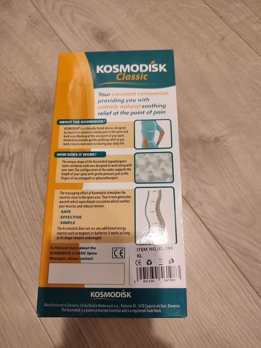 Pas masujący kręgosłup Kosmodisk na ból pleców