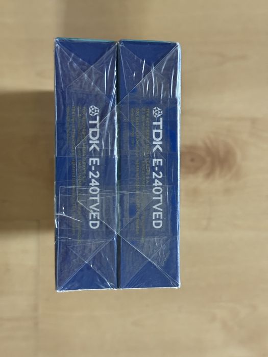 Dwie kasety nowe VHS TDK e-240TVED