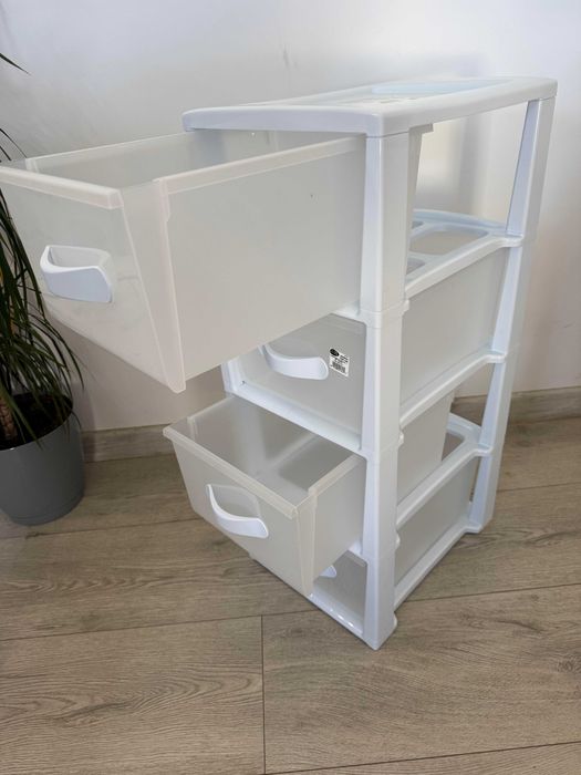 Regał plastikowy 4 szuflady