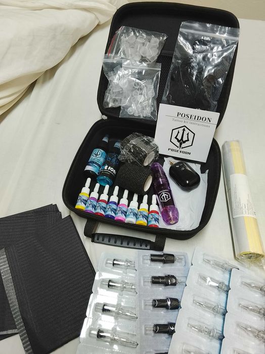 Kit tatuagem completo novo e selado