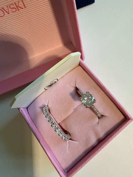 Подвійна каблучка Swarovski stilla