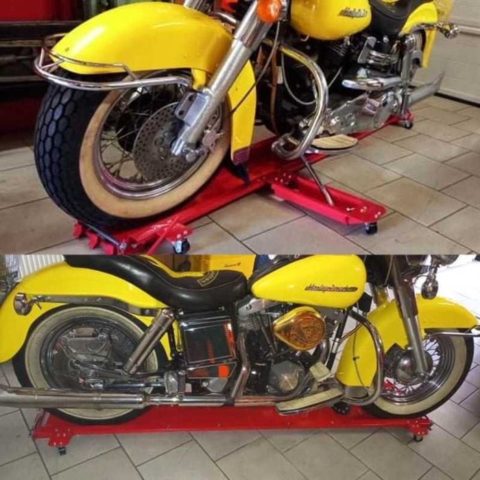 Base de estacionamento com rodas para mota