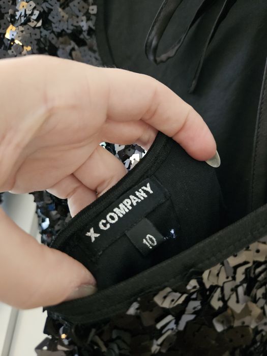 Sukienka cekinowa świecąca elegancka sylwester święta cekiny S mini