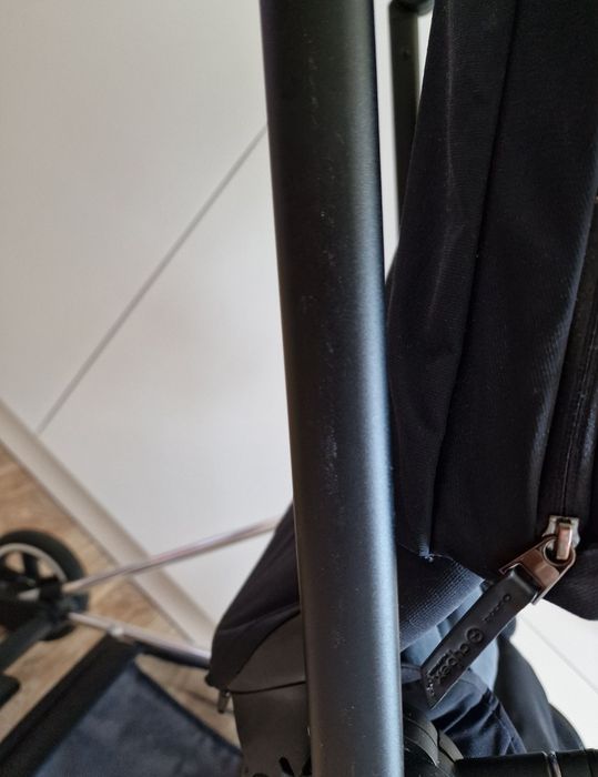 Cybex Mios na ramie chrome z brązową rączką