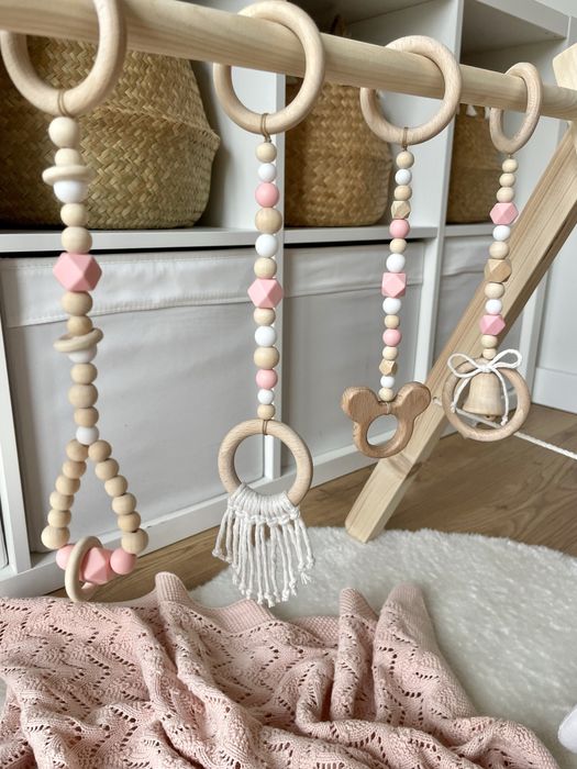Pakiet 4 zawieszek do stojaka edukacyjnego Baby Gym