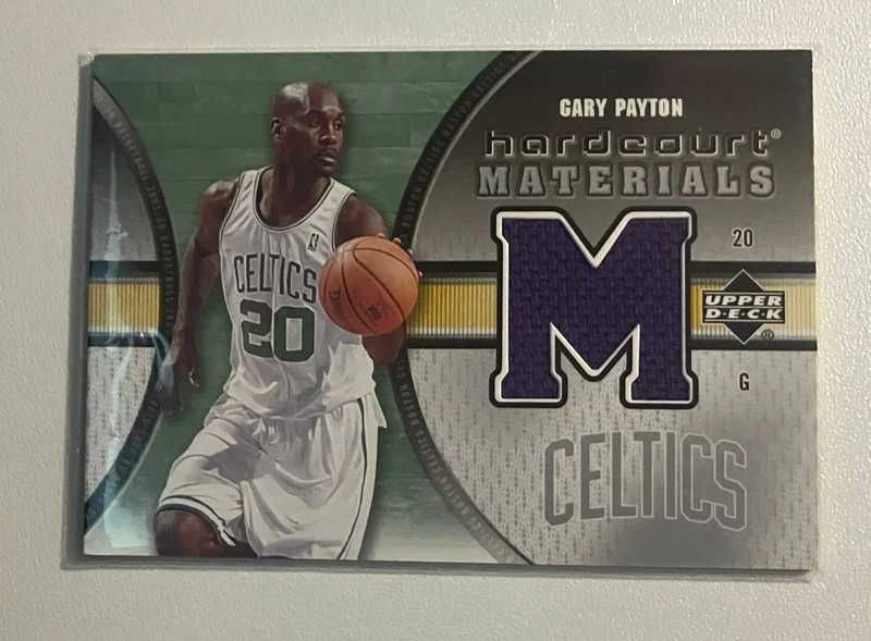 Karta koszykarska NBA Upper Deck Hardcourt Materials 2005-06 Gary Payton Boston Celtics