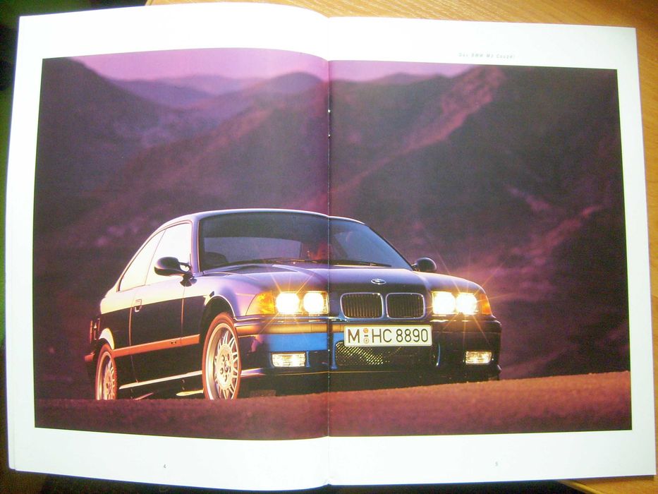 BMW M-Power Programm 1993 - M3 E36 & M5 E34 / prospekt 46 stron ! BDB- / przesyłka GRATIS  !