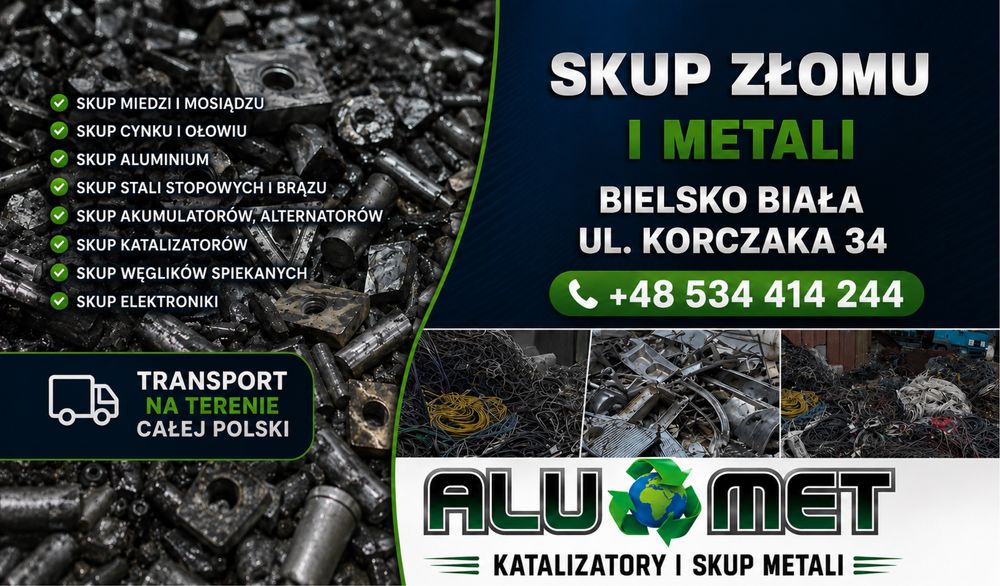 Skup złomu katalizatorów metali kolorowych bielsko biała