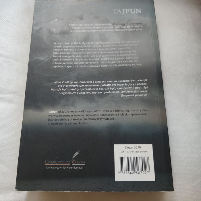 Książka Tajfun thriller