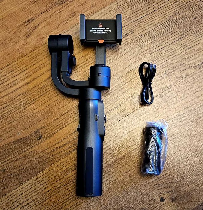 Gimbal do telefonu profesjonalny stabilizator obrazu 3 osiowy XQISIT