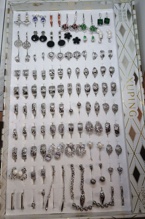 Сережки Xuping медзолото позолота/родій