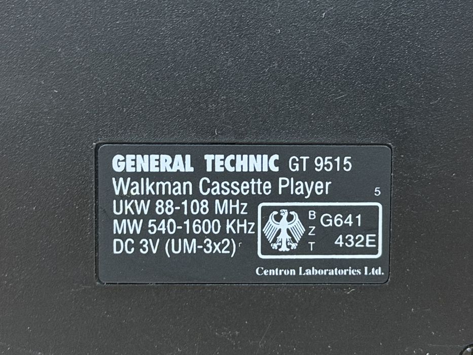 Walkman General Technic z radiem, Audio Room