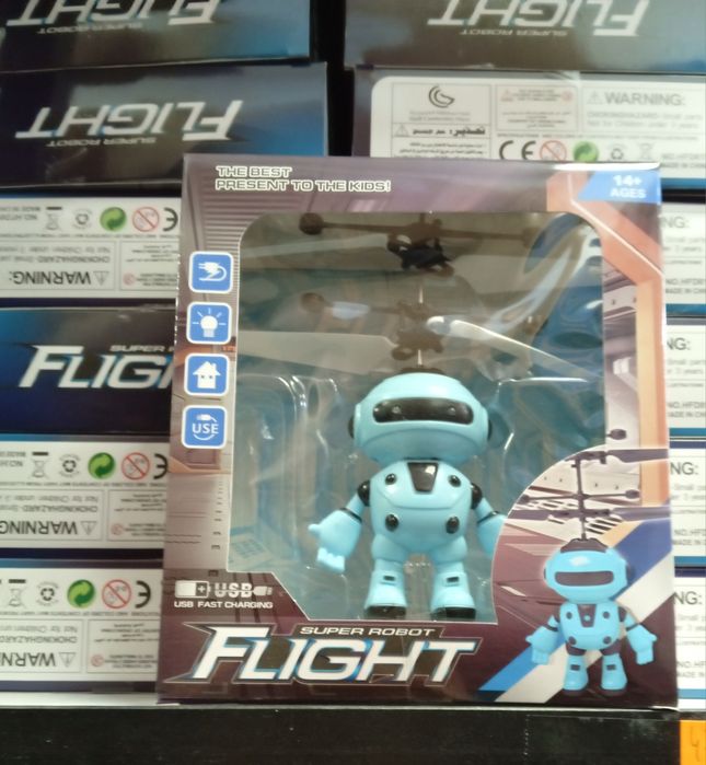 Super Robot Flight – Latający Robot na USB, Zabawka Interaktywna 14+