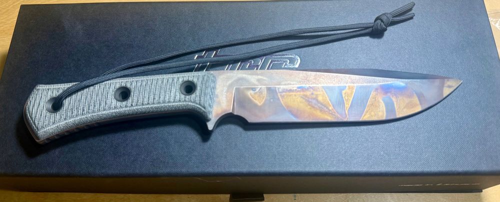 Nowynóż TRC Knives Apocalypse Apocalyptic Black Canvas Micarta Limited