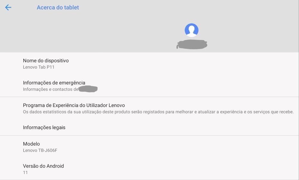 Vendo Lenovo Tab P11