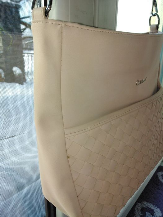 Torebka damska pudrowy róż